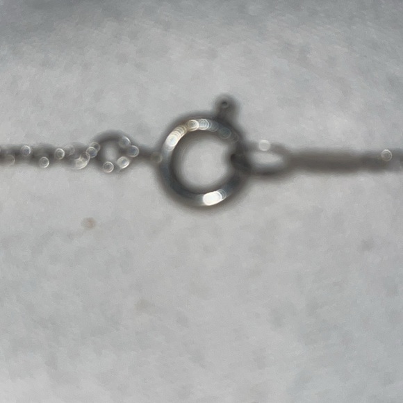 Vintage Sterling silver shaved cut out metal butterfly pendant necklace spring - Picture 3 of 3